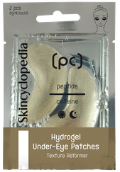 SKINCYCLOPEDIA With Peptides, Caffeine, Hyaluronic Acid and Collagen acu spilventiņi, 2 gab.