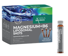 ACORUS BALANCE Magnesium + B6 Liposomal Shots 25ml ampulas, 14 gab.