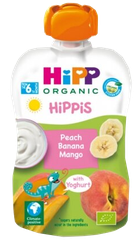 HIPP Persiku, Banānu, Mango (6m+) biezenis, 100 g