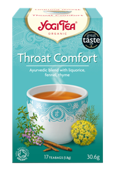 YOGI TEA Throat Comfort Bio tēja maisiņos, 17 gab.
