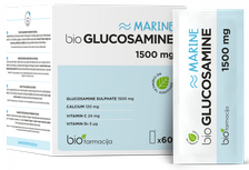 BIOFARMACIJA Glucosamine Marine 1500 mg pulveris, 60 gab.