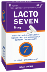 LACTO SEVEN Strong kapsulas, 30 gab.