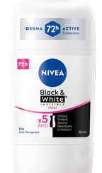 NIVEA Black & White Clear Moterims antiperspirantas pieštukas, 50 ml