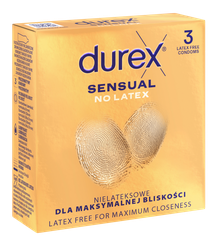 DUREX Sensual No Latex prezervatīvi, 3 gab.