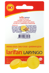 LARIFAN Laryngo Ingvers Citrons želejas konfektes, 23 g