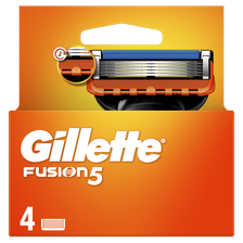 GILLETTE Fusion skuvekļu maināmās kasetnes, 4 gab.