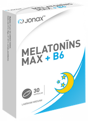 JONAX Melatonīns Max + B6 kapsulas, 30 gab.