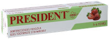 PRESIDENT Kids Strawberry zobu pasta, 50 ml