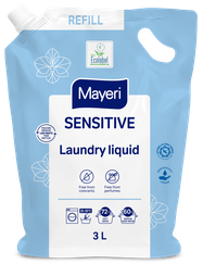 MAYERI Hipoalerģisks Sensitive Refill šķidrais veļas mazgāšanas līdzeklis, 3000 ml