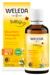 WELEDA Baby Calendula aliejus pilvuko masažui kūdikiams, 50 ml
