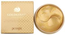 PETITFEE Gold & Snail Hydrogel Eye acu spilventiņi, 60 gab.