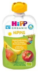 HIPP Ābolu, Bumbieru, Banānu (4m+) biezenis, 100 g