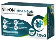 VITIRON Mind & Body FORTE kapsulas, 30 gab.