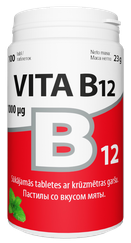 VITABALANS Vita B12 tabletes, 100 gab.