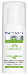 PHARMACERIS T Sebo-Almond Peel Night sejas krēms, 50 ml