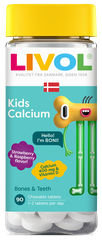LIVOL  Kids Calcium košļājamās tabletes, 90 gab.