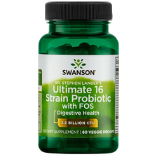 SWANSON Probiotikai-16, mikrofloros balansui palaikyti, kapsulės, 60 vnt.