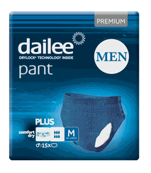 DAILEE Men Premium Plus M Blue biksītes, 15 gab.