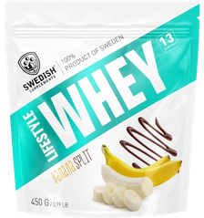 SWEDISH SUPPLEMENTS Lifestyle Whey Banana Split pulveris, 450 g
