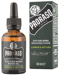 PRORASO Cypress & Vetyver eļļa bārdai, 30 ml