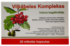 VILKĀBELES KOMPLEKSS mīkstās kapsulas, 20 gab.