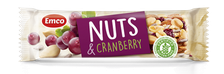 EMCO Nuts & Cranberry batoniņš, 35 g