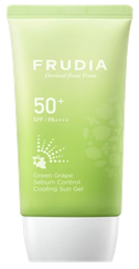FRUDIA Green Grape Sebum Control Cooling apsauginis kremas nuo saulės, 50 g