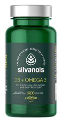 SILVANOLS Premium D3 Vitamīns + Omega3 kapsulas, 60 gab.