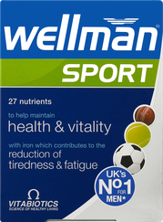 WELLMAN Sport tabletes, 30 gab.