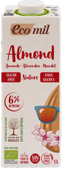 ECOMIL Almond Nature, Sugar Free dzēriens, 1000 ml