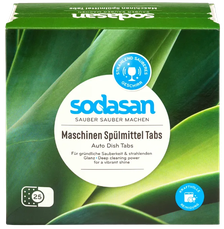 SODASAN Auto Dish tabletes trauku mazgājamai mašīnai, 25 gab.