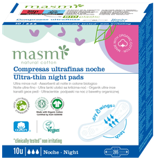 MASMI Ultra-Thin Night higiēniskās paketes, 10 gab.