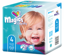 MAGICS Flexidry Maxi 4 (9-14 kg) autiņbiksītes, 31 gab.