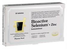 PHARMA NORD Selenium + Zinc tabletes, 30 gab.