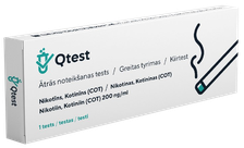 QTEST Nikotīna (COT) ātrais tests, 1 gab.