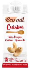 ECOMIL Cuisine Cashew kulinārijas krēms, 200 ml