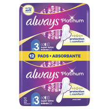 ALWAYS Platinum Day&Night, S3 higiēniskās paketes, 12 gab.