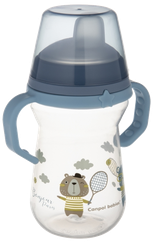 CANPOL BABIES FirstCup Bonjour Paris Blue krūzīte ar rokturiem, 250 ml