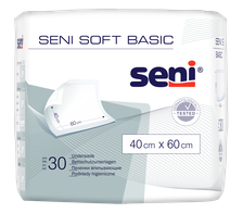 SENI Soft Basic 40 x 60 cm absorbējošie palagi, 30 gab.
