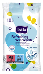 BELLA Refreshing mitrās salvetes, 10 gab.