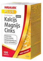 WALMARK Kalcijs Magnijs Cinks Forte Plus tabletes, 100 gab.