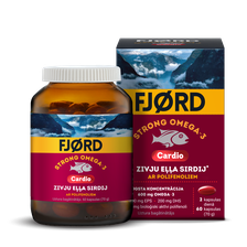 FJORD Strong Omega-3 Cardio kapsulas, 60 gab.