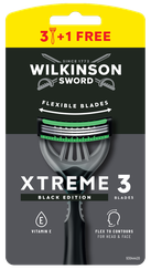 WILKINSON SWORD Xtreme 3 Black Men's vienreizlietojamie skuvekļi, 4 gab.