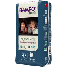 BAMBO Nature Dreamy Night Pants, 4-7 gadi, 15-35 kg biksītes, 10 gab.