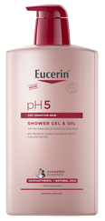 EUCERIN pH5 dušas želeja un eļļa, 1000 ml