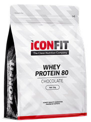 ICONFIT Whey Protein 80 - Chocolate pulveris, 1000 g