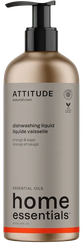 ATTITUDE Orange & Sage trauku mazgāšanas līdzeklis, 473 ml