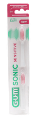 GUM Sonic Sensitive Ultra Soft elektrinių dantų šepetėlių galvutės, 2 vnt.