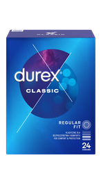 DUREX Classic prezervatīvi, 24 gab.