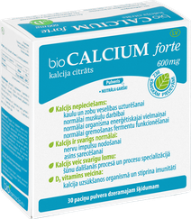BIOFARMACIJA Biocalcium forte 600 mg pulveris, 30 gab.